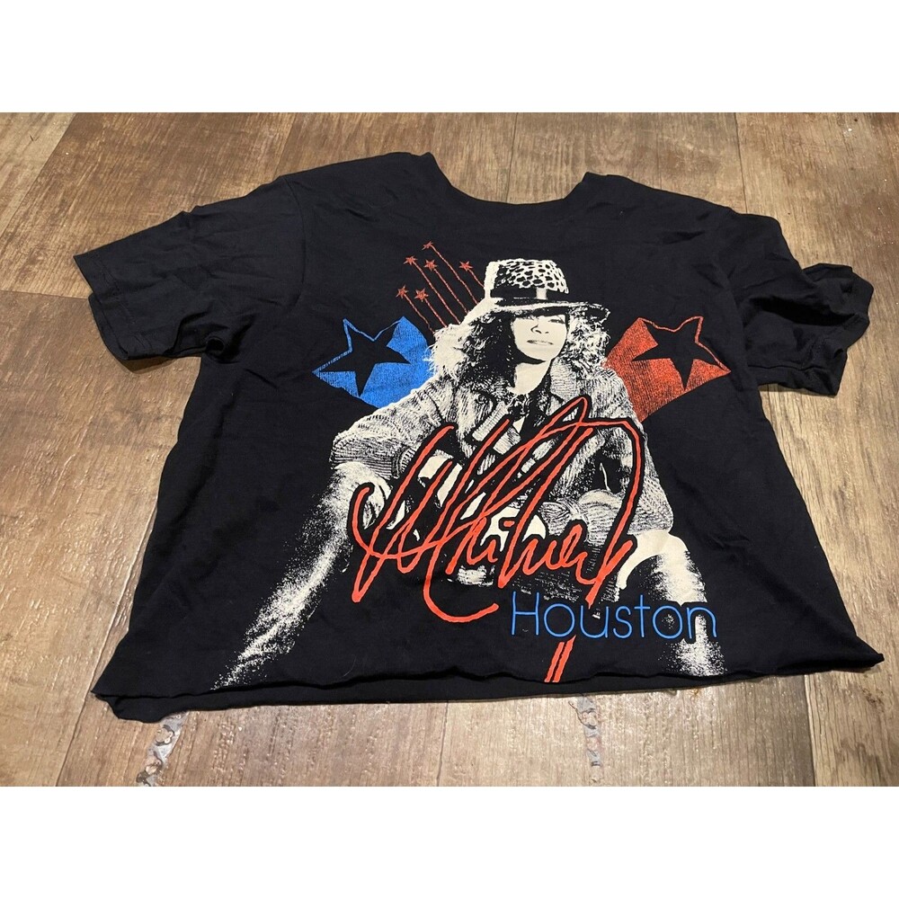 Whitney Houston T-Shirt Tee T Adult Womens Medium M Crop Top